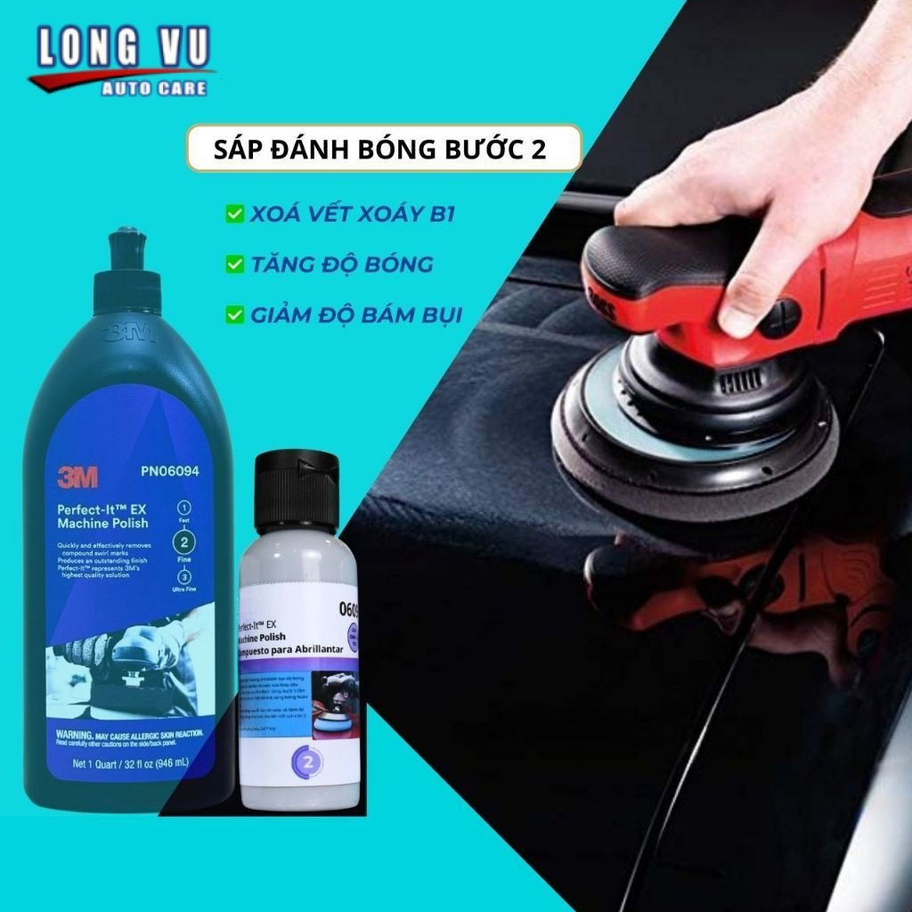 Dung dịch đánh bóng ô tô bước 2 3M 06094 sáp đánh bóng Epoxy Resin - Chiết lẻ 70G