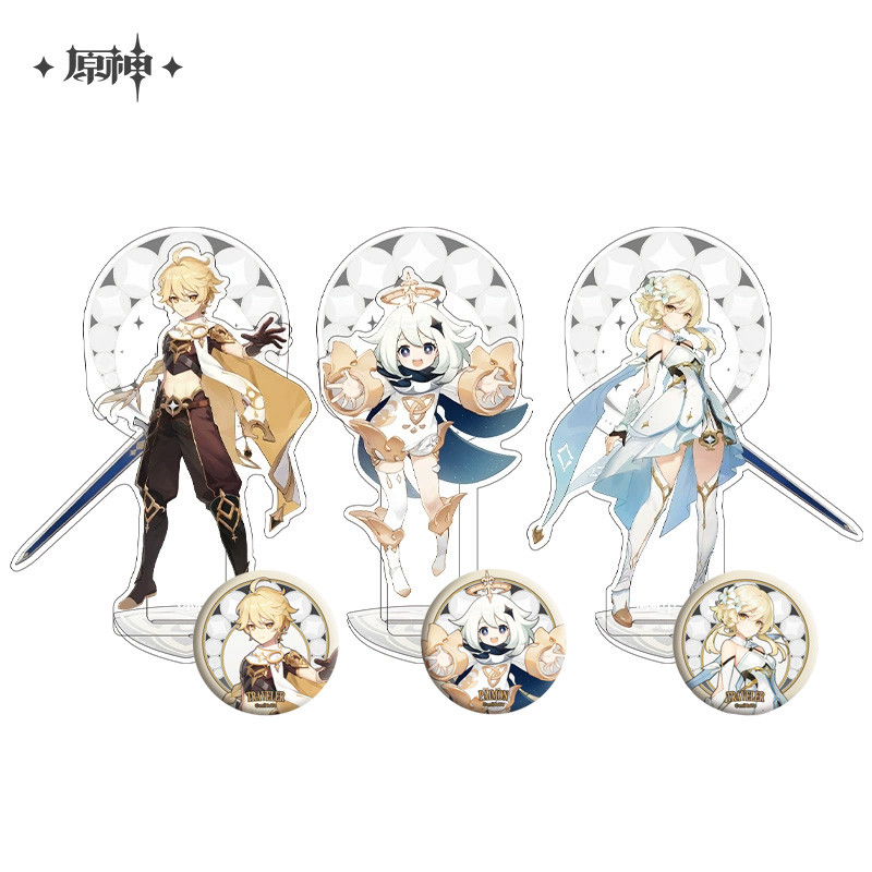 Sunsyea Genshin Impact Official Merch miHoYo Original Authentic Traveller Series Acrylic Stand Paimo