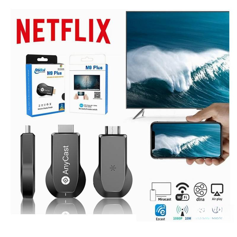 Thiết bị kết nối hiển thị wifi HDMI TV DLna Airplay Youbo Anycast M9 plus Ezcast phiên bản mới 2026