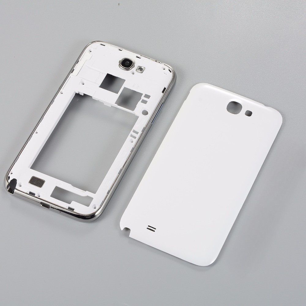 Ốp điện thoại Nhà Ở Cho Samsung Note 2 GT-N7100 N7100 Giữa Khung Pin Mặt Sau Vỏ Cửa Thật