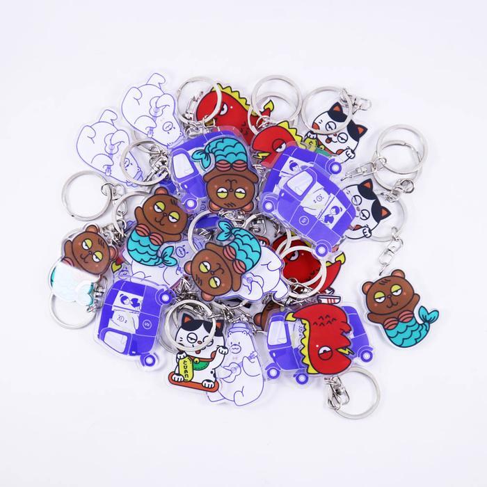 Gantungan Kunci | Keychain Cut | Akrilik Printed UV - Size 10 cm2