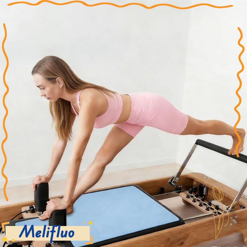 Thảm Pilates MELIFLUO, Thảm cải cách Pilates siêu mỏng chống trượt, Máy cải cách Pilates lông cừu th