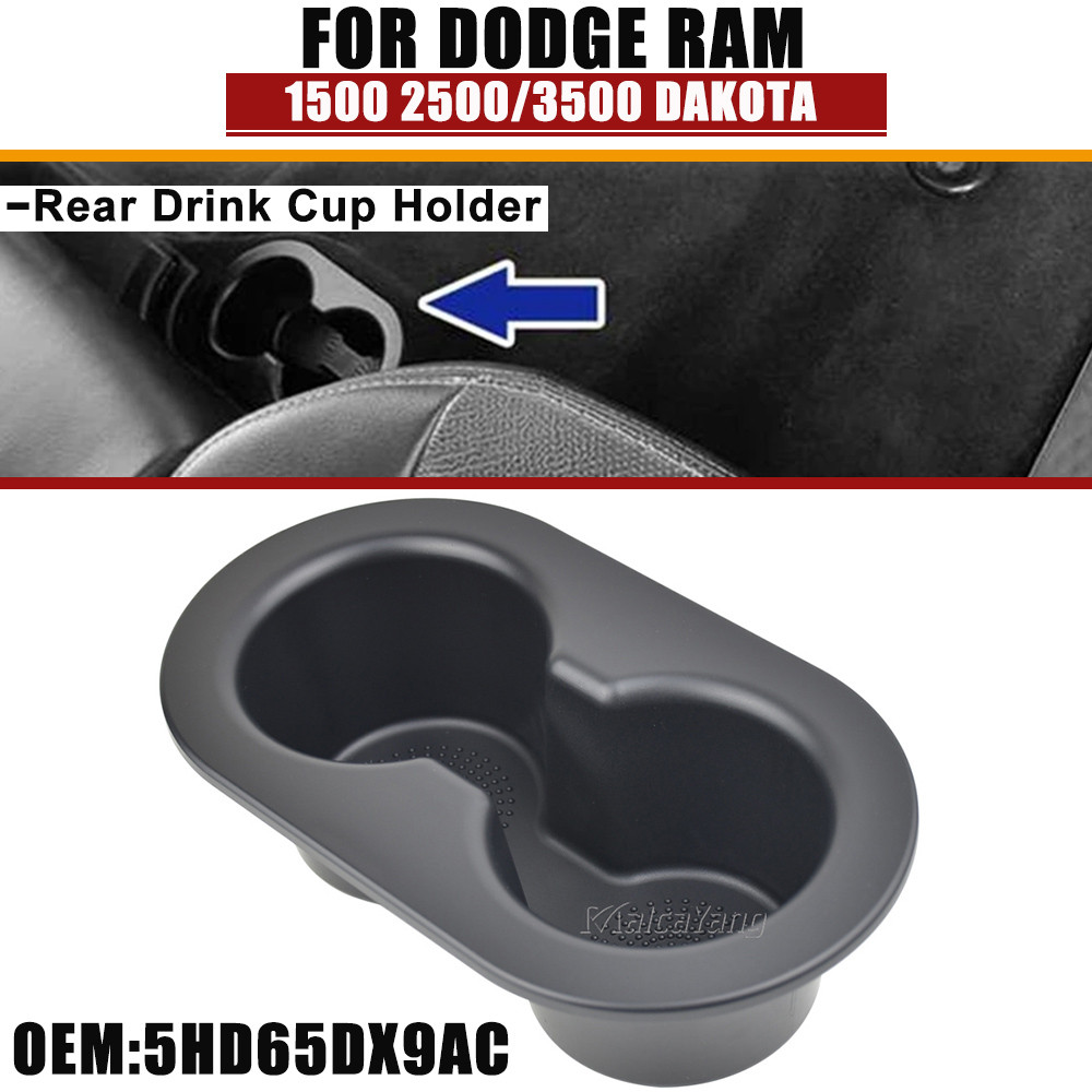 Chất Lượng Cao Ghế Sau Cốc Đựng Đồ Uống Kép Cupholder Cho Dodge Ram 1500 2500 3500 2002 2003-2016 Da