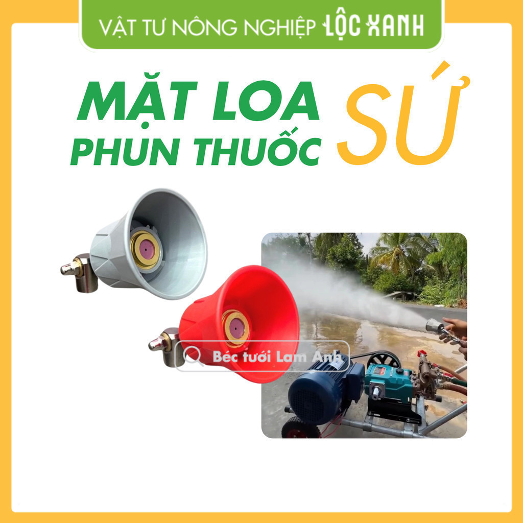 Béc Phun Thuốc Mặt Loa Sứ 1.5mm Xoay 180° | Đầu Phun Thuốc Loa Tròn Đài Loan - Lộc Xanh