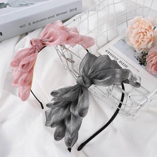 Băng Đô Cài Tóc Phối Nơ Bản To Cho Nữ