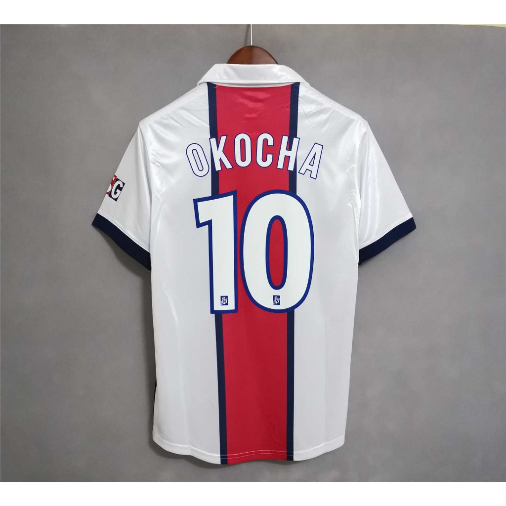 98-99 PSG Paris Saint-Germain SIMONE OKOCHA Áo bóng đá cổ điển tùy chỉnh chất lượng cao