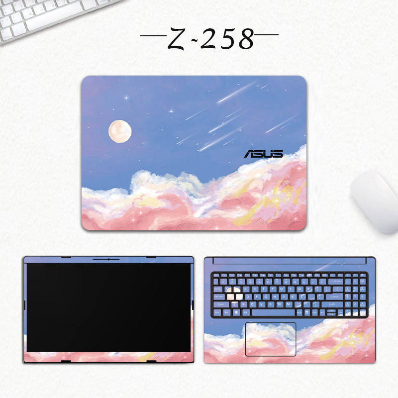 ASUS Zenbook A14 UX5406S 3 Chiếc ABC Không Còn Lại Costomized Máy Tính Laptop Precut Decal Da Vinyl 