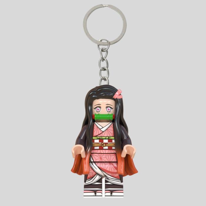 Nezuko Minifigure Keychain | Gantungan Kunci Minifigure Nezuko