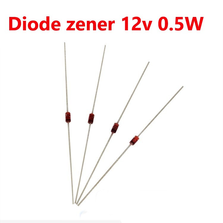 {Gói 10 con] Diode zener 12V 0.5W chân cắm