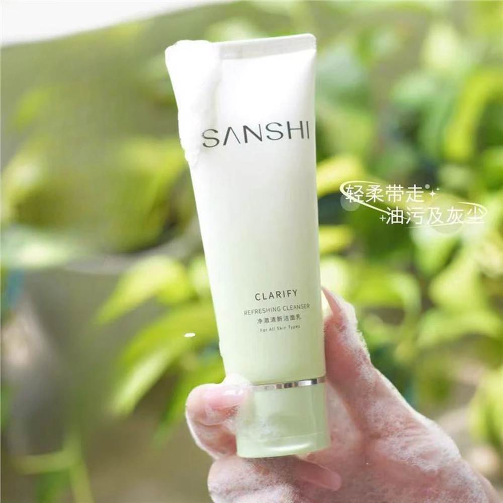 SANSHI Amino Acid Facial Cleanser Mild Moisturizing Foam Refreshing Skin Facial Cleanser