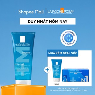 Gel rửa mặt sạch sâu giảm mụn cho da dầu mụn nhạy cảm La Roche-Posay Effaclar Foaming Gel 200ml