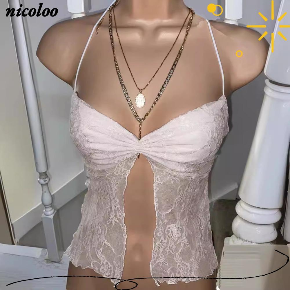 Áo Croptop Ren Grunge Y2K, Phong Cách Fairycore Cho Mùa Hè