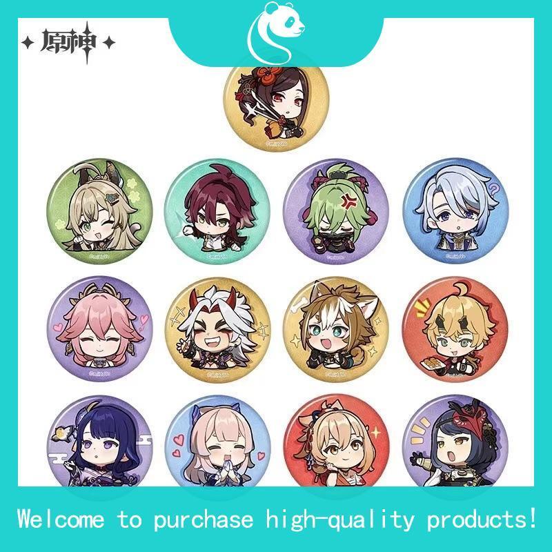 [Có sẵn] Huy hiệu/badge quan chấp hành Fatui Childe/Arlecchino/Dottore/Pantalone Official Genshin Im