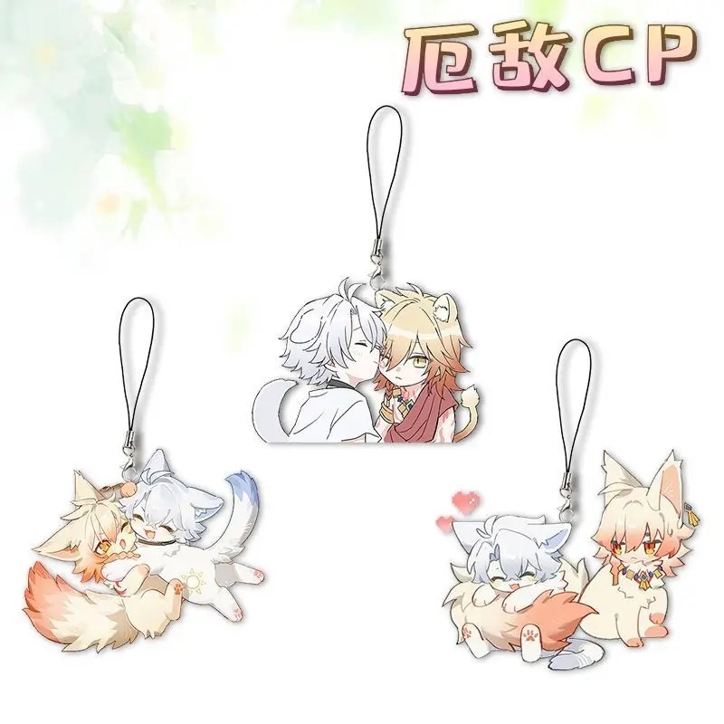 Móc khóa Honkai Star Rail Phainon Mydei Chibi Acrylic dây treo điện thoại Anime game HSR trang trí b