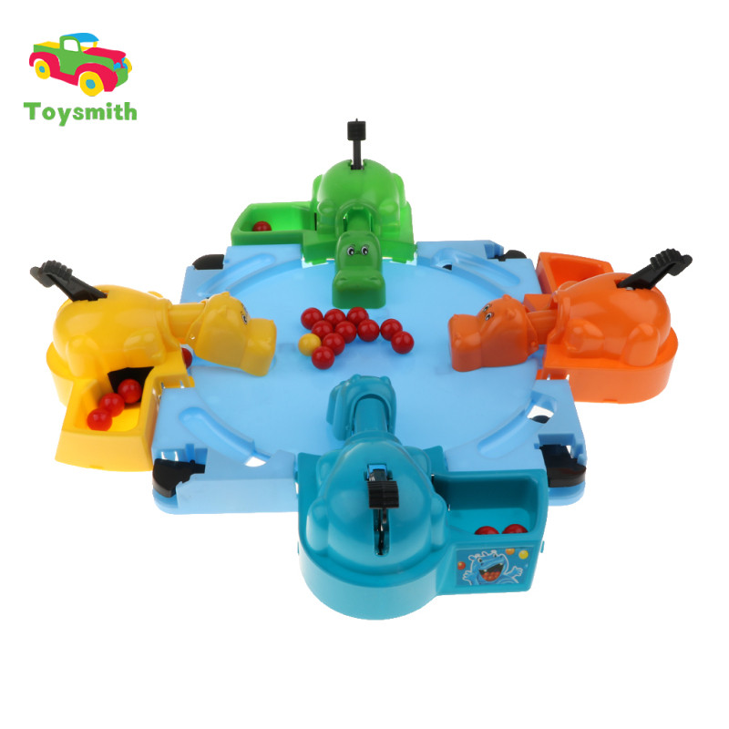 Toysmith Máy tính để bàn Mini Hungry Hippo Game Feeding Hippo Game Đồ chơi trò chơi cho trẻ em và ng