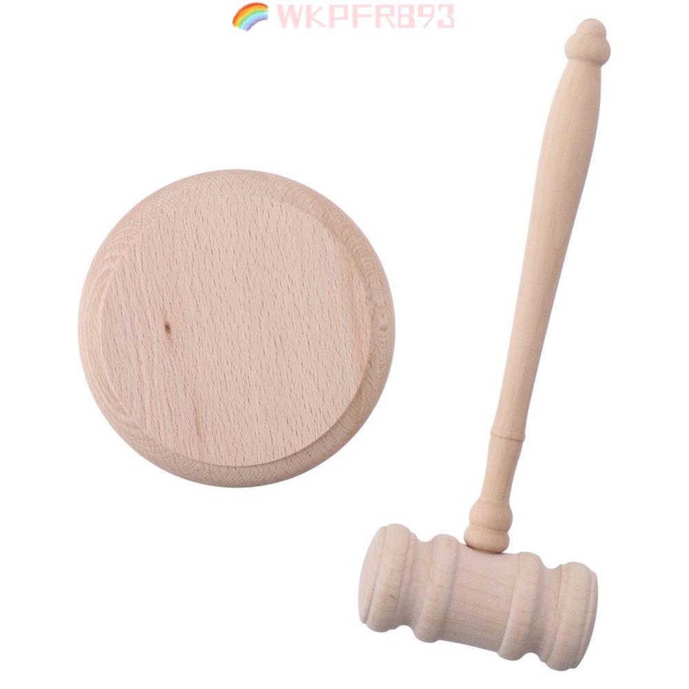 WKPFR893 Gavel, Judge Hammer và Gravel Bộ gaver và khối gỗ thủ công, Quà tặng luật sư Gỗ Judge Gavel