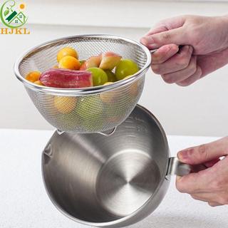 HJKL Bộ lọc trà sữa HJKL, Giỏ lọc sữa đậu nành lưới mịn bền bỉ, Bộ lọc có tay cầm Lò nướng gạo bằng thép không gỉ