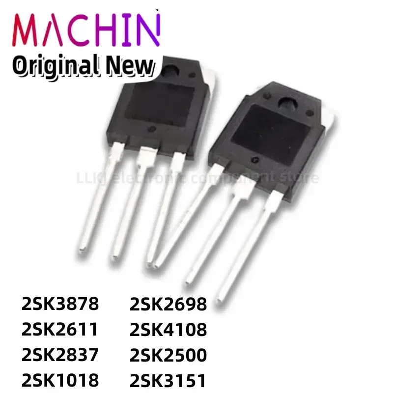 5 chiếc 2SK3878 2SK2611 2SK2837 2SK1018 2SK2698 2SK4108 2SK2500 2SK3151 TO3P Hiệu Ứng Trường Transis