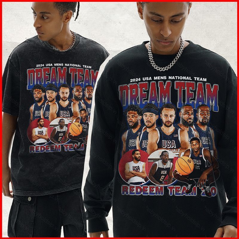 Áo Hoodie Không Mũ Dream Team Olympic Paris 2024