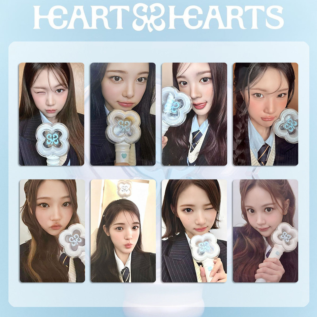 Kpop Idol Hearts2Hearts Cheer Light Cards H2H LIGHTSTICKS Cards Collection Card