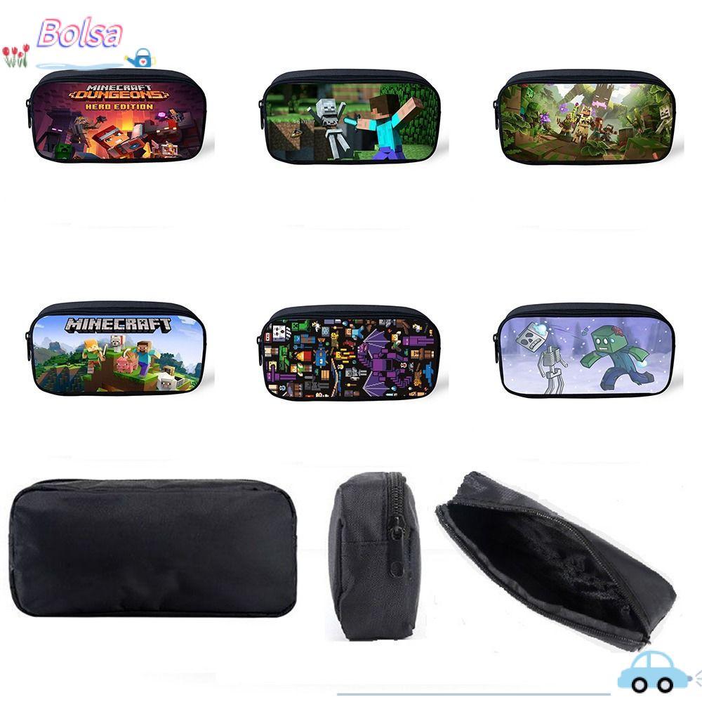 BOLSA Hộp đựng bút My World, Túi đựng bút chì Polyester My World, In lưu trữ một lớp Bút hoạt hình