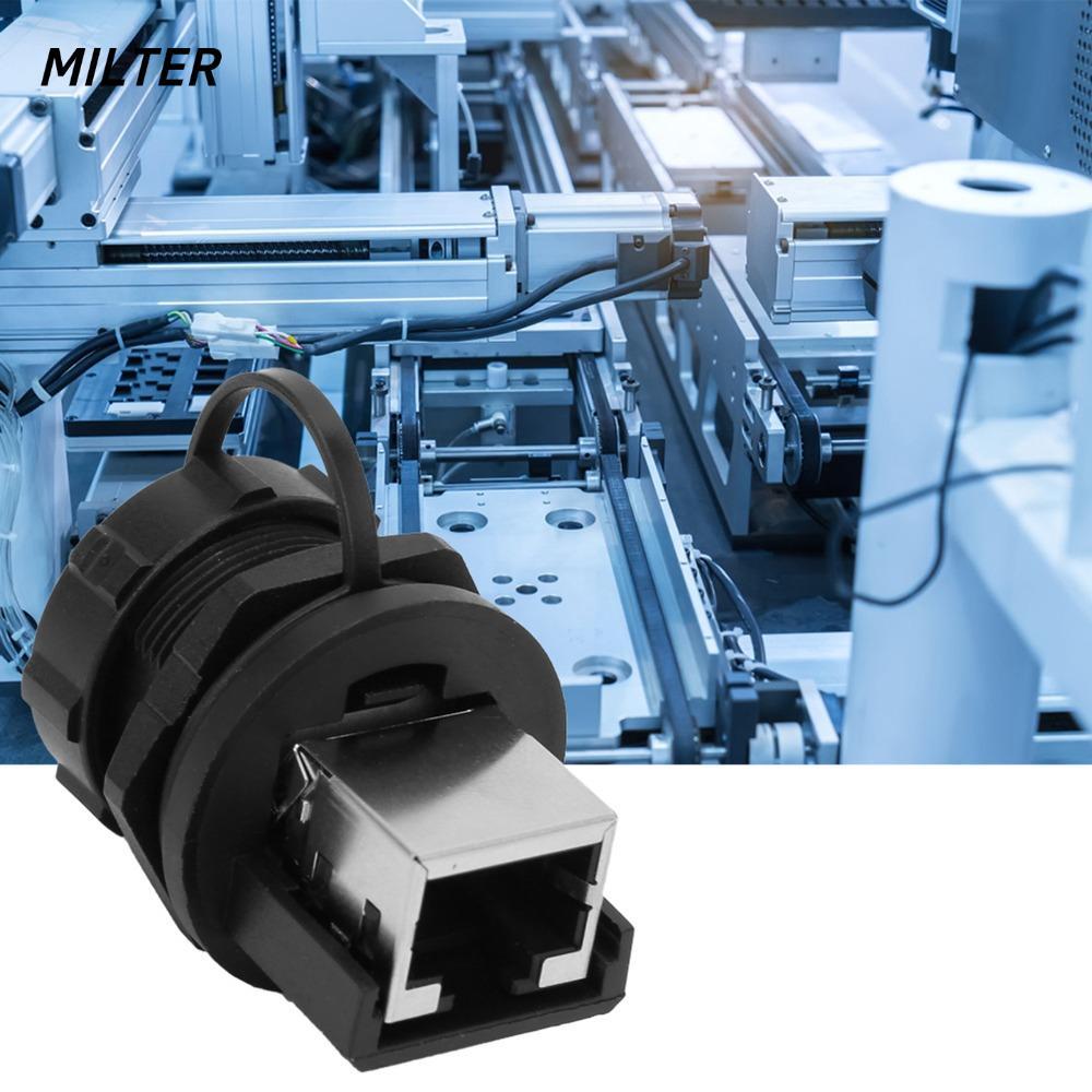 Đầu nối RJ45 MILTER 2 CÁI, Bộ chuyển đổi IP67 RJ45 chống nước, RJ45-180 bền bỉ° Cáp tiêu chuẩn gắn b