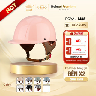 Mũ Bảo Hiểm Cá Heo Nửa Đầu Royal M88, Nón Bảo Hiểm 1/2 Thiết Kế Thời Trang Phong Cách Nhật - Lót Êm