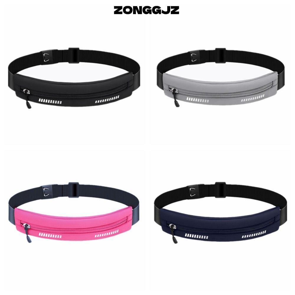 Túi đeo thắt lưng chạy bộ ZONGGJZ, có băng phản quang Lycra Fanny Pack, Túi chạy bộ Marathon nhẹ nhàng chống mài mòn thực tế dành cho nữ