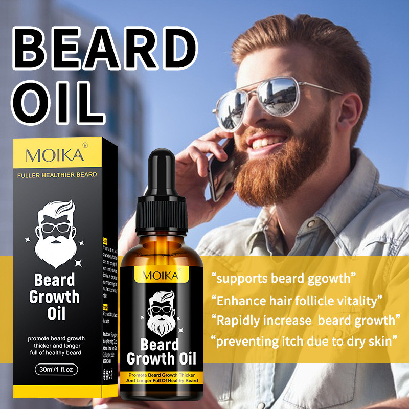 Hàng sẵn có Tóc nhanh Full English Caffeine Beard Oil Beard Growth Brighten Facial Hair Care Growth 
