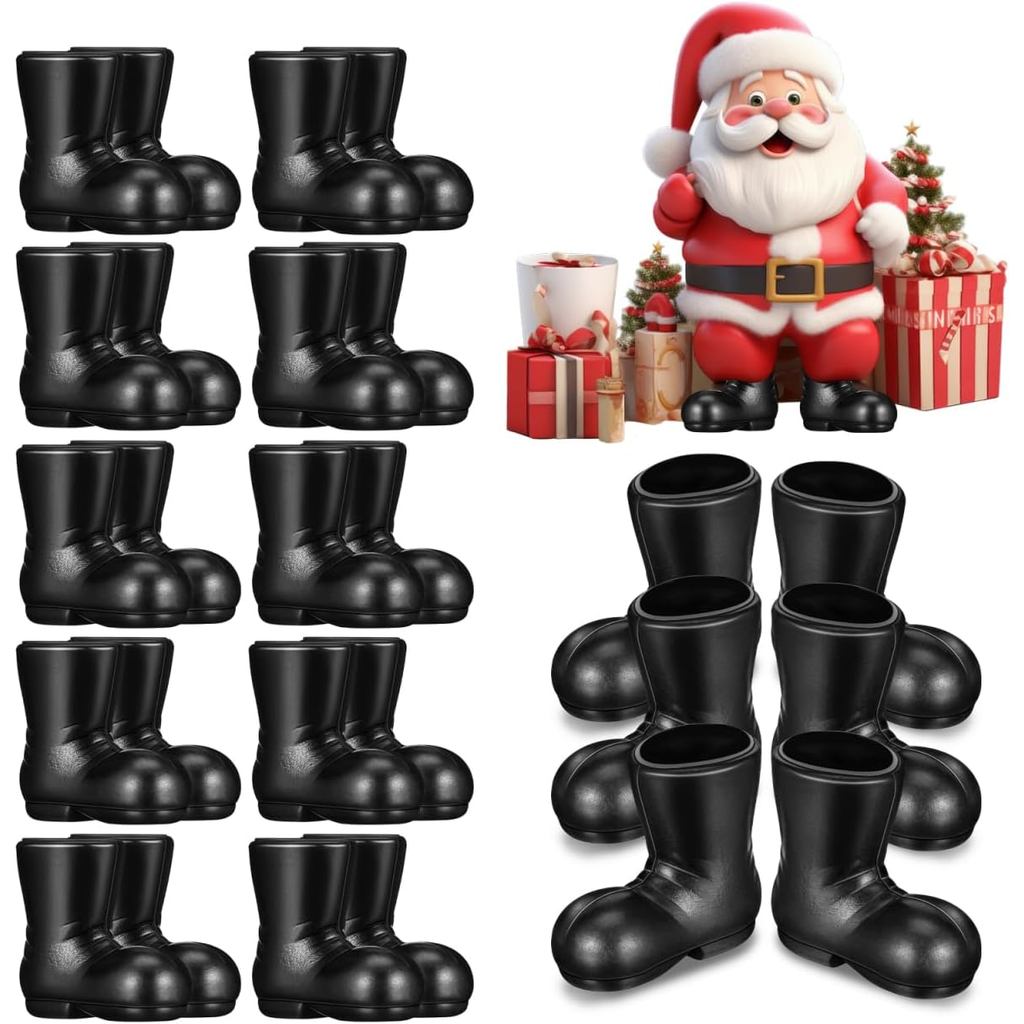 Giày Bốt Ông Già Noel Mini BESPORTBLE: 50 Chiếc Giày Ông Già Noel Mini, Mẫu Giày Thu Nhỏ Cho Giáng S
