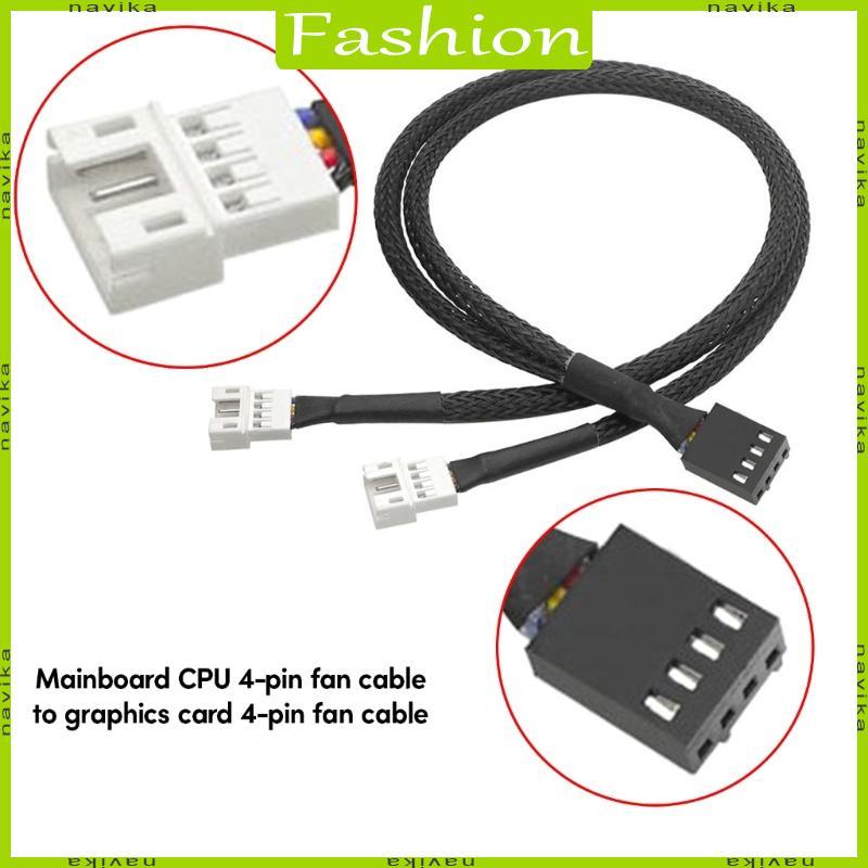 NA 1 2Ways 4 Pin Bộ Chia PWM 4Pin PWM Nữ Sang 4Pin Cáp Chuyển Đổi Cho PC