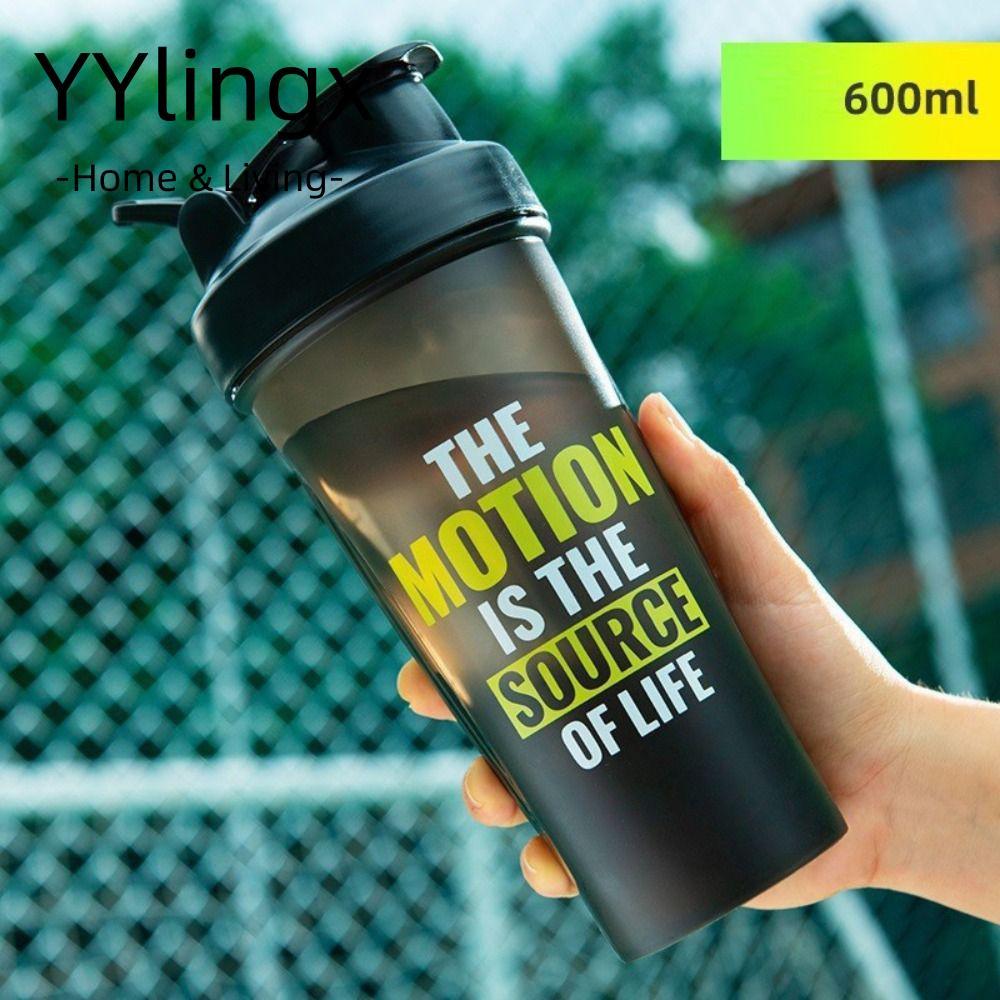 Ly lắc YYLINGX 400 / 600ML, Chai lắc protein chống rò rỉ di động, có bình nước trộn để lắc protein