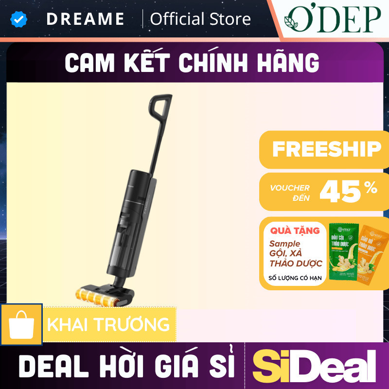 Máy Lau Sàn Hút Bụi Không Dây Cầm Tay Dreame H12 Pro/ H12 FlexReach - Bản quốc tế - BH 24 tháng - SI
