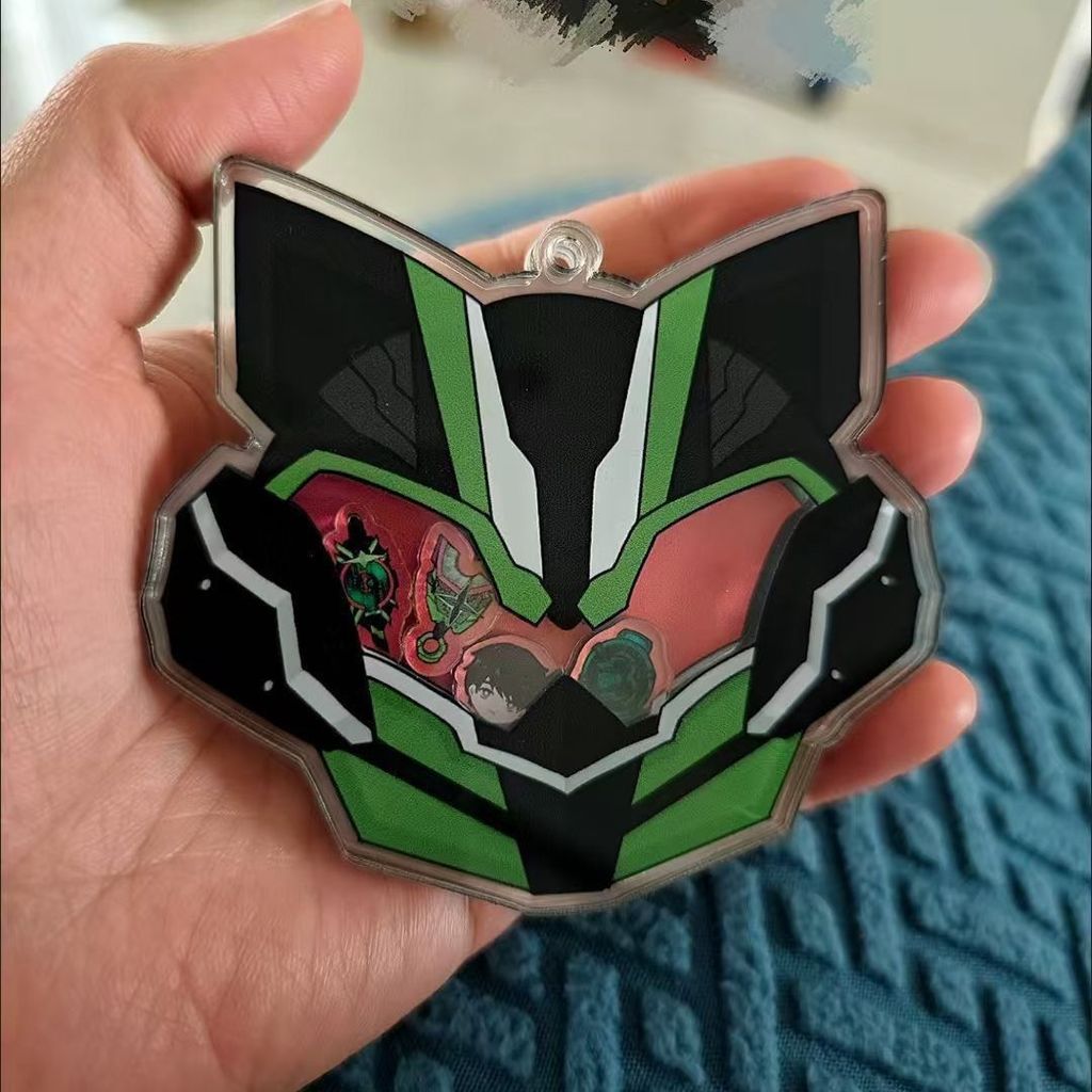 Kamen Rider Tycoon Shaker Anime Móc Khóa Masked Rider BUJIN Lắc Acrylic Móc Chìa Khóa Người Kawaii M
