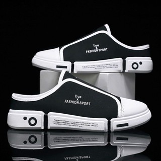 Mùa Nửa Dép Nam Hợp Thời Trang Thường Ngày Phiên Bản Hàn Quốc Baotou Giày Vải Thoáng Khí Sinh Viên Hợp Thời Trang Giày Thể Thao Cổ Thấp 1.13