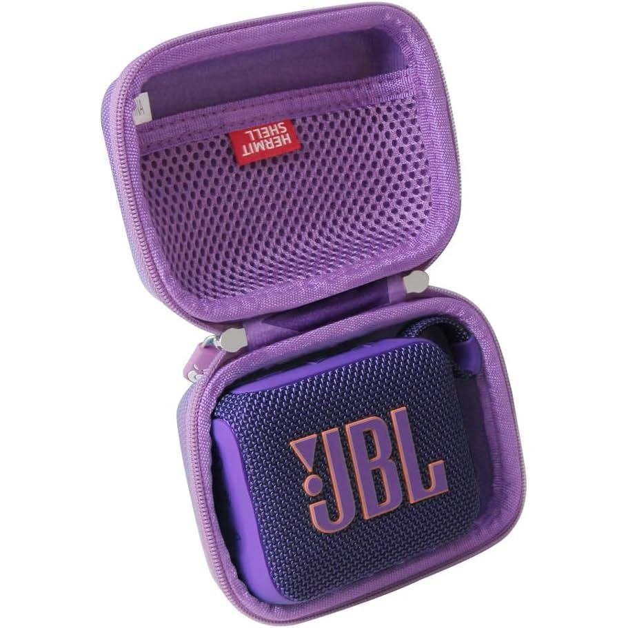 Ốp lưng du lịch cứng Hemitshell cho JBL Go 4 - Loa Bluetooth siêu di động (Tím, Ốp lưng cho JBL GO 4