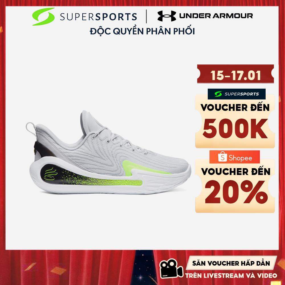 Giày Bóng Rổ Unisex Under Armour Curry 12 - Xám - 3027629-100