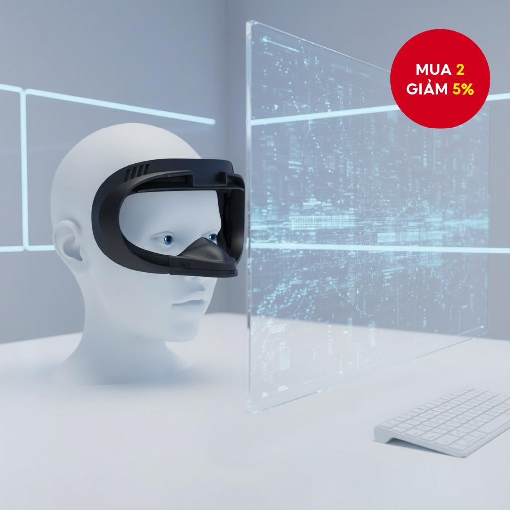 1pc Miếng đệm mặt bằng PU foam chống mồ hôi cho Oculus Quest 2 - Phụ kiện VR cho Meta Quest 2