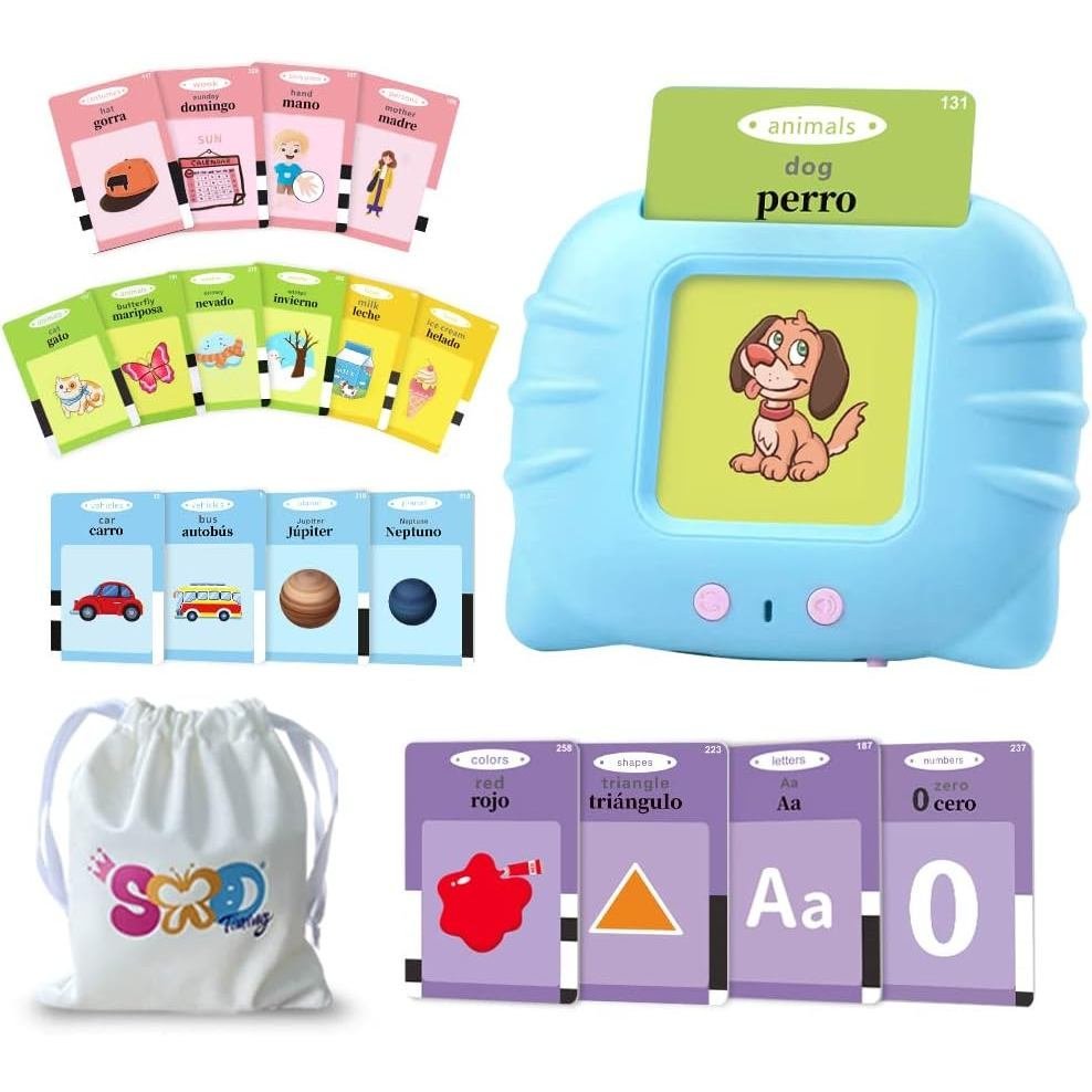 Thẻ flash tiếng Tây Ban Nha TimingSXD dành cho trẻ em, Thẻ flash song ngữ dành cho trẻ mới biết đi /