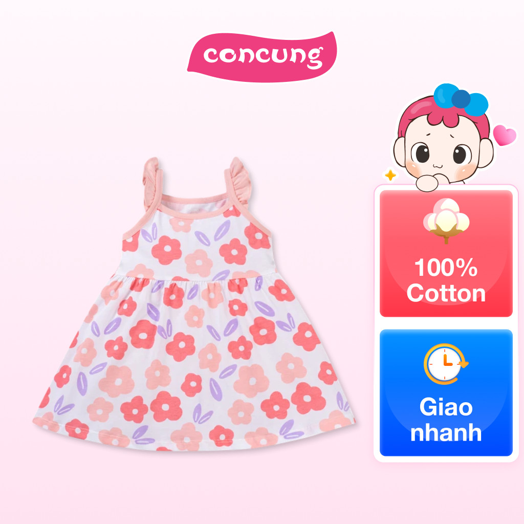 Đầm bé gái Animo Easy TX0226026 (1Y,Trắng,TT04)