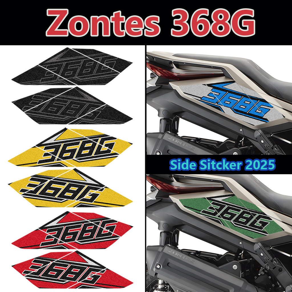 Decal dán bên xe máy 368G Decal chống nước mờ cho Zontes 368G Zontes368G 2025