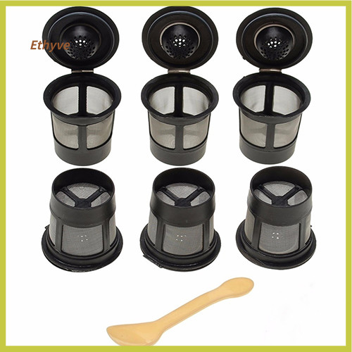 Ethyle 6 Cái Có Thể Tái Sử Dụng Cà Phê Pod Lọc Lưới Giá Đỡ Thay Thế Cho Keurig K-Cup