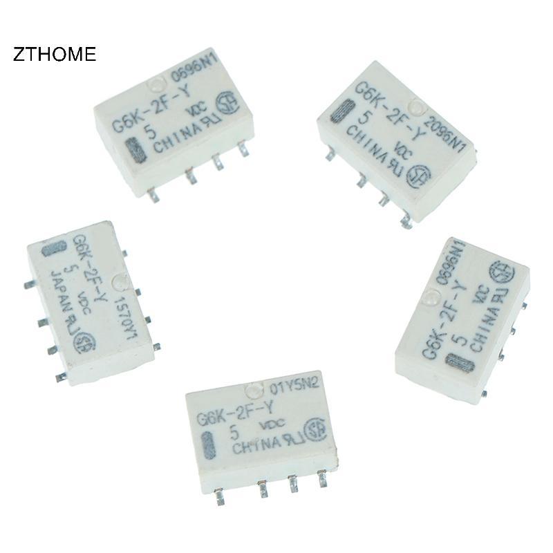ZTHOME 5 chiếc dc 5v smd g6k-2f-y rơle tín hiệu 8pin cho rơle omron HOT