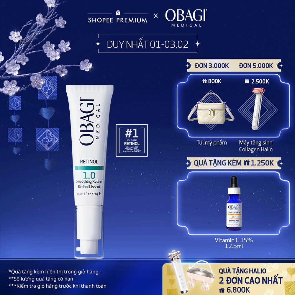 [Voucher SVIP 18%] Kem Chống Lão Hóa & Tái Tạo Da Obagi Retinol 1.0 28g