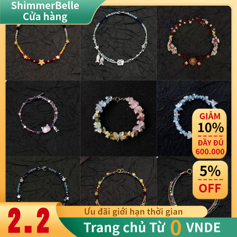 Vòng tay thời trang phong cách Trung Hoa và Hàn Quốc, tay dệt hoa cao cấp, món quà ngọt ngào dành cho mùa hè.hot，Dây，Cho Nữ，cao cấp，phụ kiện thời trang ，đơn giản，tinh tế，Có Thể Điều Chỉnh，Phụ Kiện Trang Sức，Ngọt Ngào，Zircon，Vòng Tay Tình Bạn，tinh tế