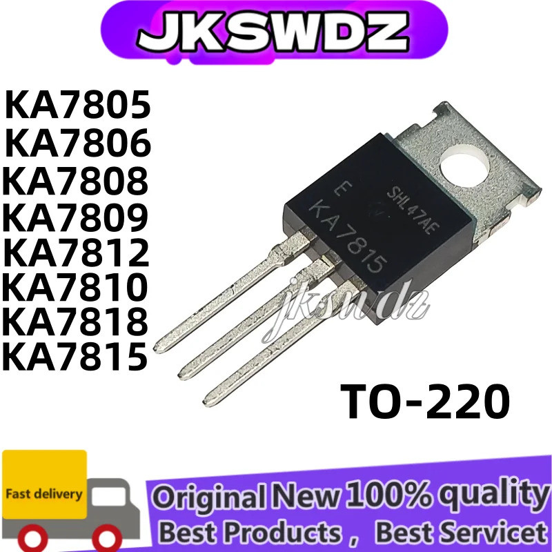 5 CHIẾC KA7808 KA7805 KA7806 KA7809 KA7810 KA7812 KA7815 KA7818 KA7824 TO-220 Hiệu Ứng Trường Transi