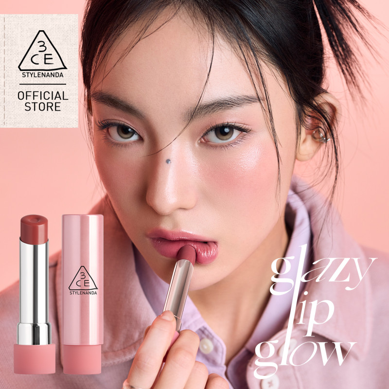 Son Bóng 3CE Glazy Lip Glow Dưỡng Môi Căng Mọng, Mềm Mịn, Lên Màu Chuẩn Sắc, Không Bết Dính, Tự Nhiên | BigBuy360 - bigbuy360.vn
