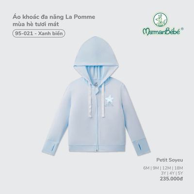 Áo khoác đa năng La Pomme mùa hè tươi mát - Sợi Petit Soyeu thoáng mát – Bé trai/gái - 6M - 5Y