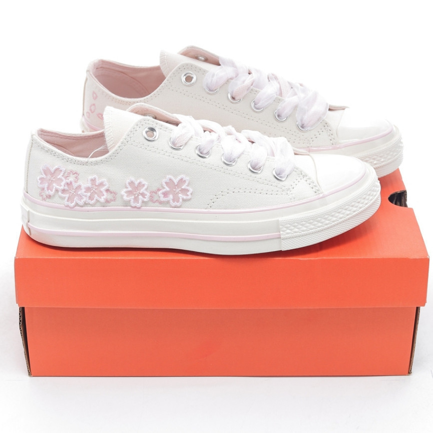 Giày Thể Thao Cổ Thấp Chuck Spring 70S Style Cherry Blossom Thêu