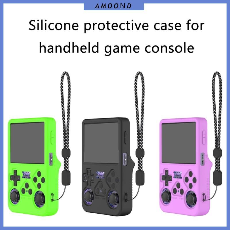 Vỏ silicon AMOOND cho máy chơi Game R36S Vỏ bọc da Phụ kiện chơi Game